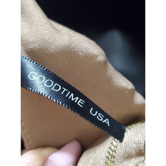 Goodtime USA Brown Polyester Sweetheart Neck Short Sleeve Formal Maxi Dress S - Picture 8 of 12